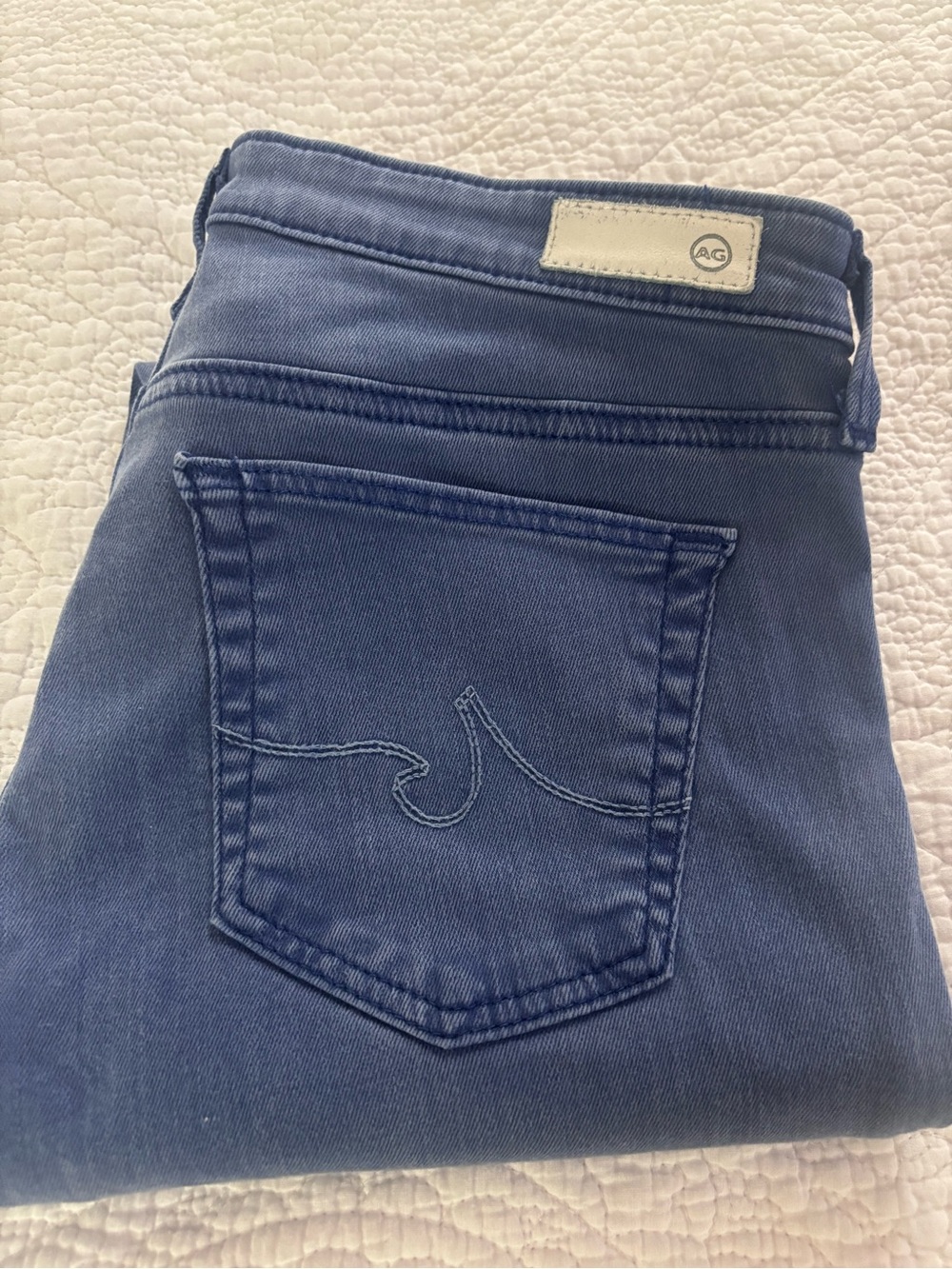 Ag Adriano Goldschmied Slim Skinny Jeans in Denim Blue